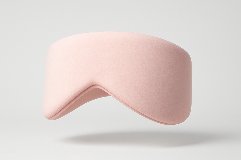Pink sleep mask product photo only